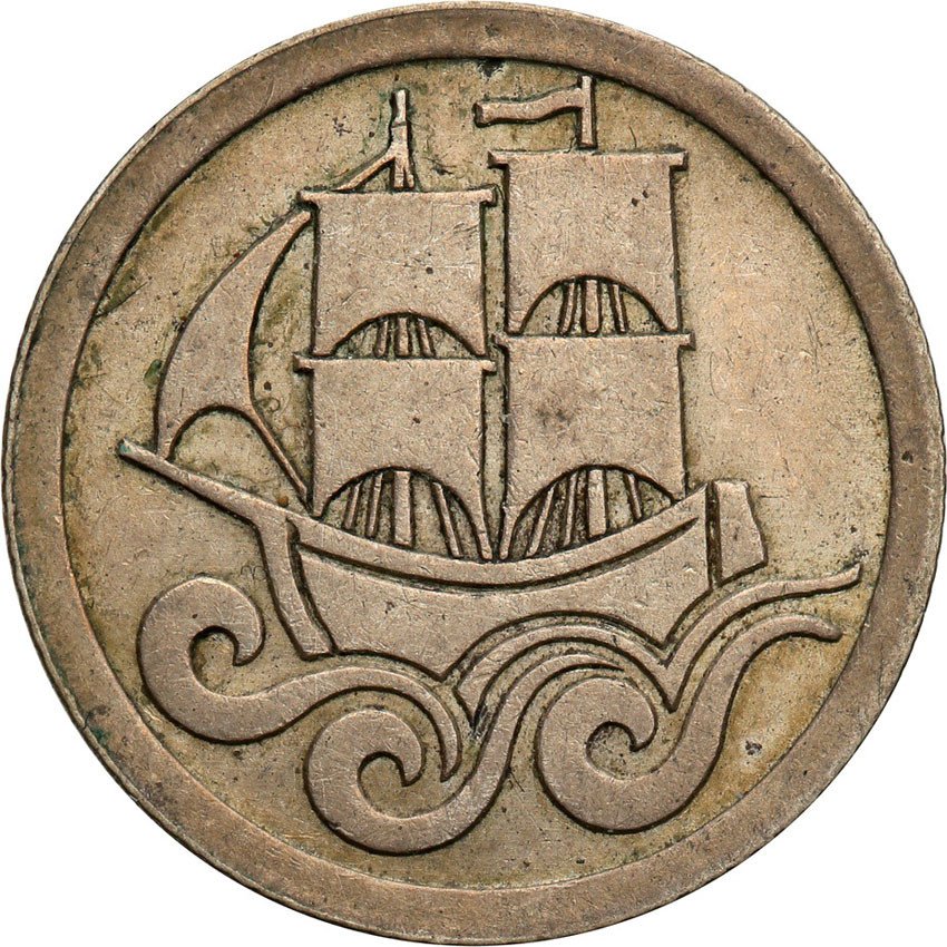 Wolne Miasto Gdańsk/Danzig. 1/2 Guldena 1927